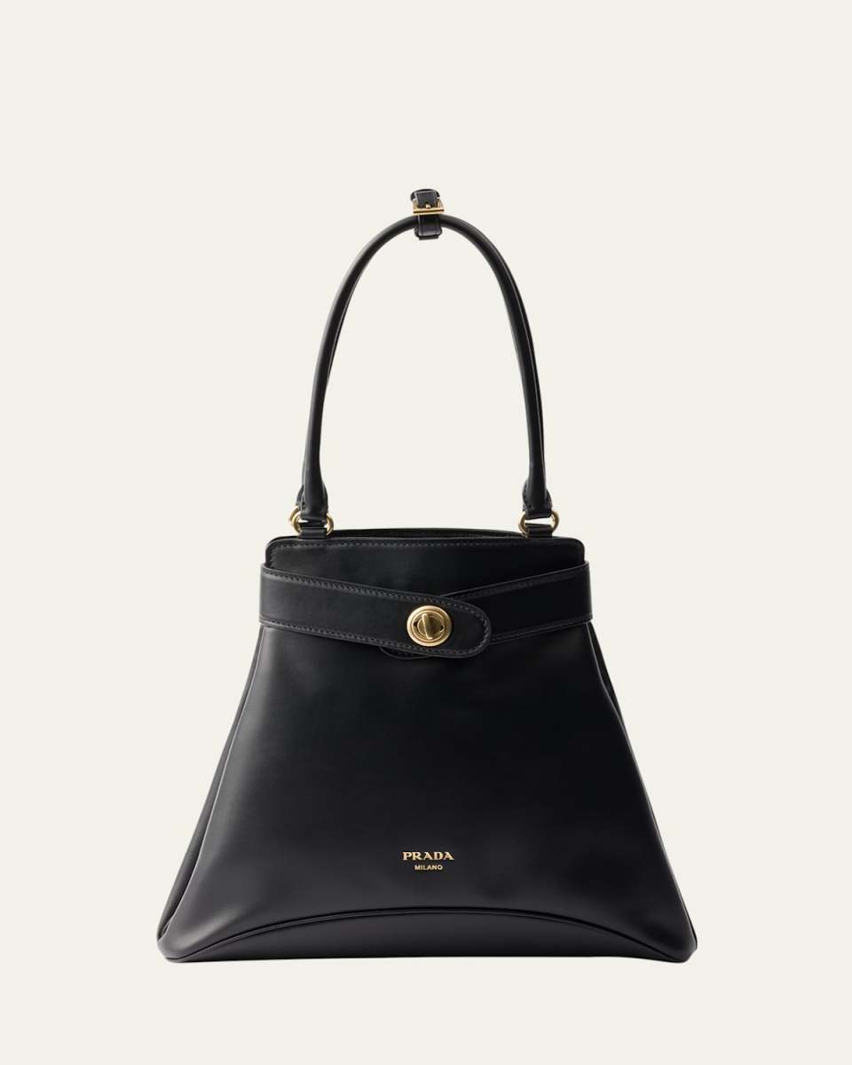 Etude Buckle Leather Shoulder Bag